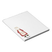 Personalisiertes Landmädchen-Notizbuch Notizblock (angewinkelt)