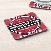 Personalisiertes Landpub-Bier-Zeichen Getränkeuntersetzer (Linke Seite)