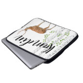 Personalisiertes Laptop-Gehäuse Hirsch Doe Buck Fo Laptopschutzhülle (Vorne Knopf)