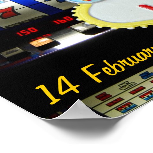 Personalisiertes Las Vegas Party ist hier Poster (Ecke)