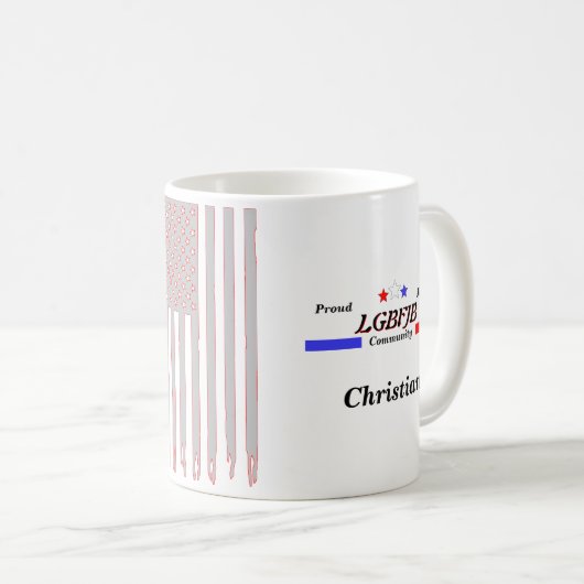 Personalisiertes Lass-Brandon-FJB-Mitglied Kaffeetasse (VorderseiteRechts)