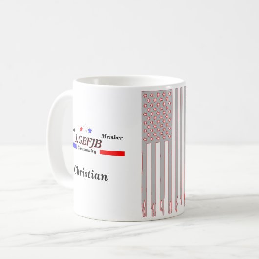Personalisiertes Lass-Brandon-FJB-Mitglied Kaffeetasse (Vorderseite Links)