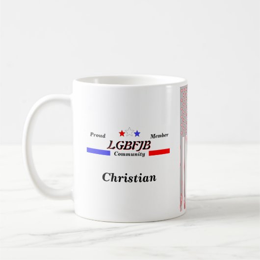 Personalisiertes Lass-Brandon-FJB-Mitglied Kaffeetasse (Links)