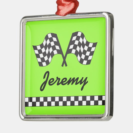 Personalisiertes laufendes silbernes ornament (Links)