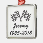 Personalisiertes laufendes silbernes ornament (Links)