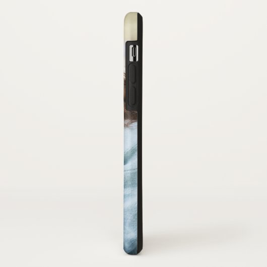 Personalisiertes Laughing Girl mit Haustier Hund Case-Mate iPhone Hülle (Hinten/Links)