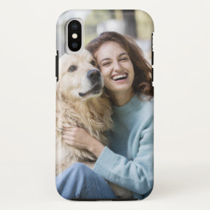 Personalisiertes Laughing Girl mit Haustier Hund Case-Mate iPhone Hülle