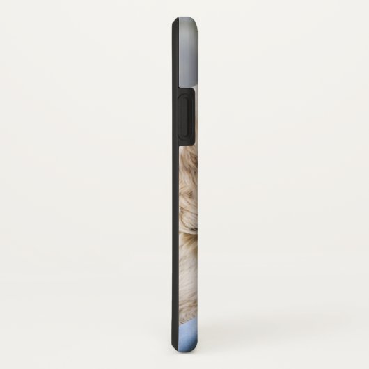 Personalisiertes Laughing Girl mit Haustier Hund Case-Mate iPhone Hülle (Hinten/Rechts)