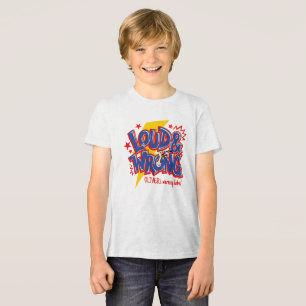Personalisiertes Lautes-und-Falsches-Shirt, Gänse- Tri-Blend Shirt