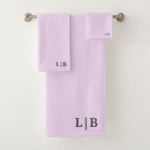 Personalisiertes Lavendel Badetuch Set (Insitu)