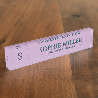 Personalisiertes Lavendel-Namensgeschenk für sie Namensplakette