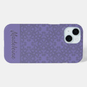 Personalisiertes Lavendelmuster Case-Mate iPhone Hülle (Rückseite (Horizontal))