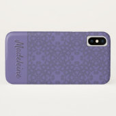 Personalisiertes Lavendelmuster Case-Mate iPhone Hülle (Rückseite (Horizontal))