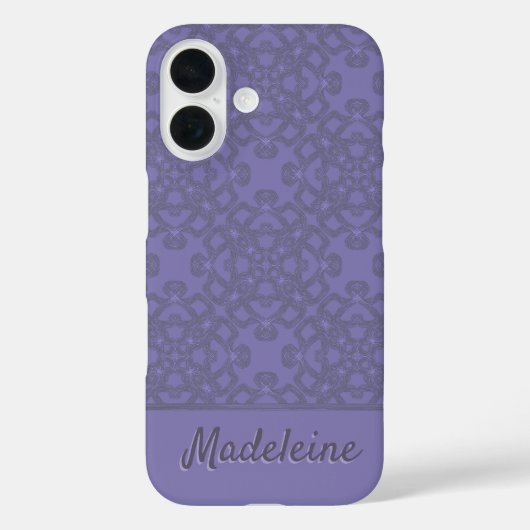 Personalisiertes Lavendelmuster Case-Mate iPhone Hülle (Rückseite)