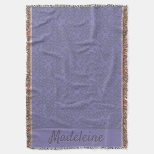 Personalisiertes Lavendelmuster Decke