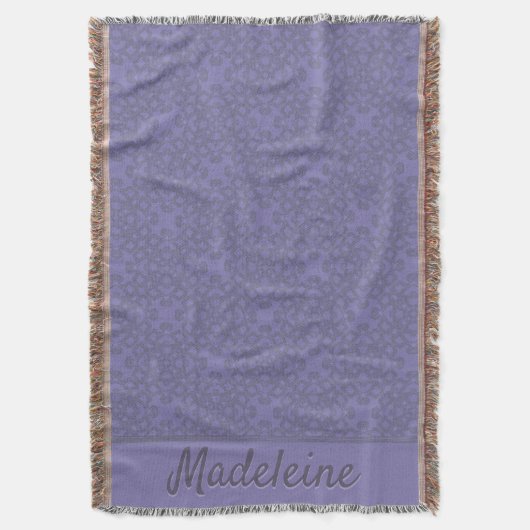 Personalisiertes Lavendelmuster Decke (Vorderseite Vertikal)