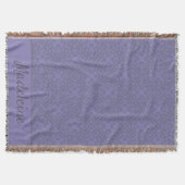 Personalisiertes Lavendelmuster Decke (Vorderseite)