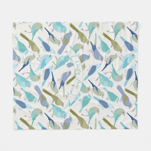 Personalisiertes Lavendelmuster für die serenity B Fleecedecke (Vorderseite (Horizontal))