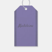 Personalisiertes Lavendelmuster Geschenkanhänger (Rückseite)