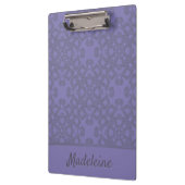 Personalisiertes Lavendelmuster Klemmbrett (Links)