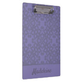 Personalisiertes Lavendelmuster Klemmbrett (Rechts)