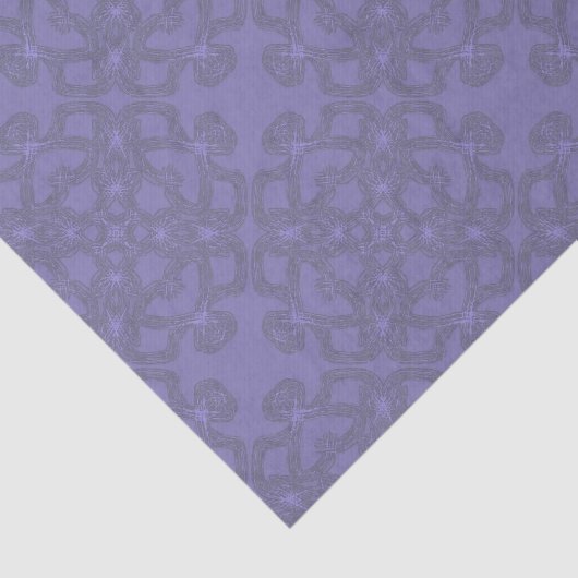 Personalisiertes Lavendelmuster Seidenpapier (Ausschnitt)