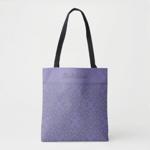 Personalisiertes Lavendelmuster Tasche