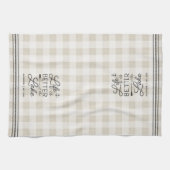 Personalisiertes Leben am Karierten See besser Geschirrtuch (Horizontal)