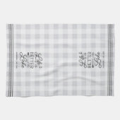 Personalisiertes Leben am Karierten See besser Geschirrtuch (Horizontal)