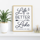 Personalisiertes Leben am Lago Print besser Poster