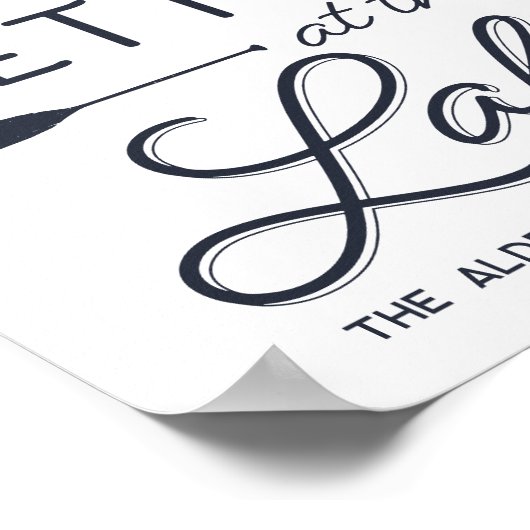 Personalisiertes Leben am Lago Print besser Poster (Ecke)