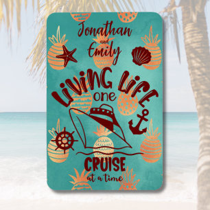 Personalisiertes Leben Eine Reise zu einer Zeit Magnet