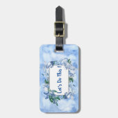 Personalisiertes Leben im Meer Gepäckanhänger (Vorderseite vertikal)