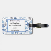 Personalisiertes Leben im Meer Gepäckanhänger (Rückseite horizontal)