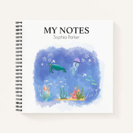 Personalisiertes Leben im Wasser Notizblock