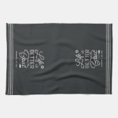 Personalisiertes Leben ist besser auf dem Boot Geschirrtuch (Horizontal)