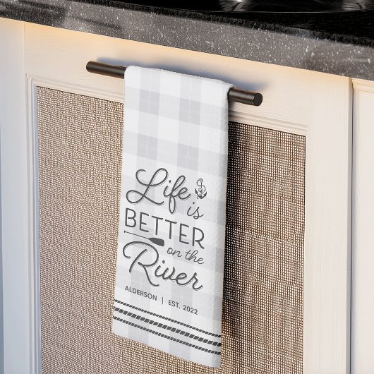 Personalisiertes Leben ist besser auf dem Fluss Ka Geschirrtuch