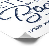 Personalisiertes Leben ist besser auf der Bootsdru Poster (Ecke)