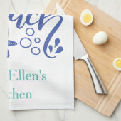 Personalisiertes Leben ist besser bei Beach Blue G Geschirrtuch (Viertel Falte)