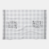 Personalisiertes Leben ist besser im Wald Kariert Geschirrtuch (Horizontal)