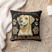 Personalisiertes Leben ist besser mit einem Labrad Kissen (Decke)