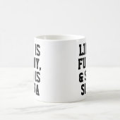 Personalisiertes Leben ist lustiger Spaß Zitat Slo Kaffeetasse (Mittel)