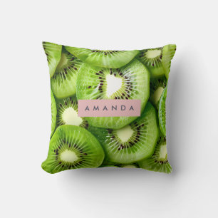 Personalisiertes lebendiges Kiwifrucht-Design Kissen