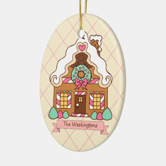 Personalisiertes Lebkuchen Keramik Ornament (Links)