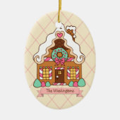 Personalisiertes Lebkuchen Keramik Ornament (Vorne)
