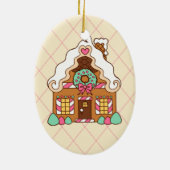 Personalisiertes Lebkuchen Keramik Ornament (Hinten)