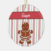 Personalisiertes Lebkuchen Keramikornament (Links)