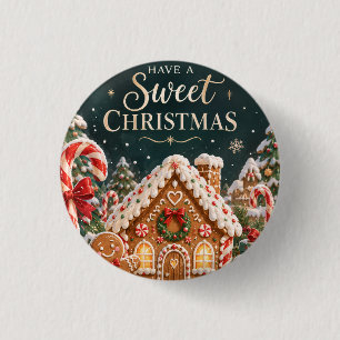 Personalisiertes Lebkuchen-Weihnachten mit Süßigke Button