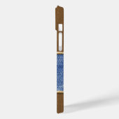 Personalisiertes Leder und Denim-Look Case-Mate iPhone Hülle (Rückseite / Links)