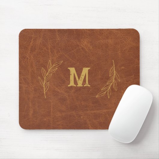 Personalisiertes Ledermousepad, Individuelle Name Mousepad (Mit Mouse)